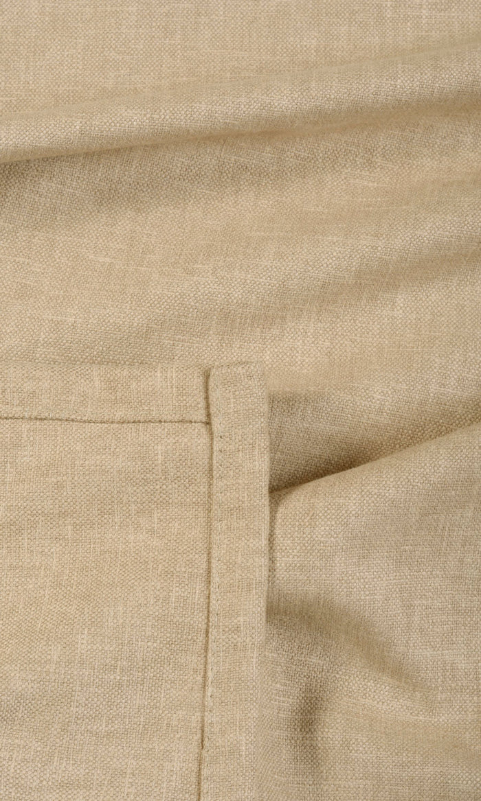Linen Blend Fabric Material By the Metre (Beige)