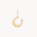 Wild Luck Horseshoe Charm in 10k yellow gold with diamond