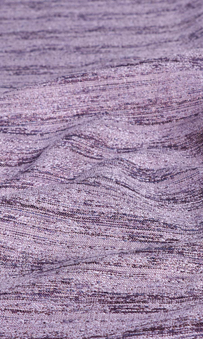 Faux Silk Textured Fabric Material By the Metre (Purple)