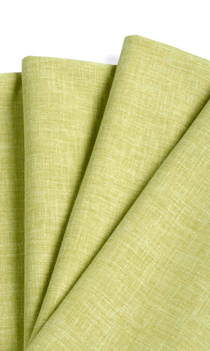 Poly-Cotton Blend Window Treatments Fabric By the Metre (Green)