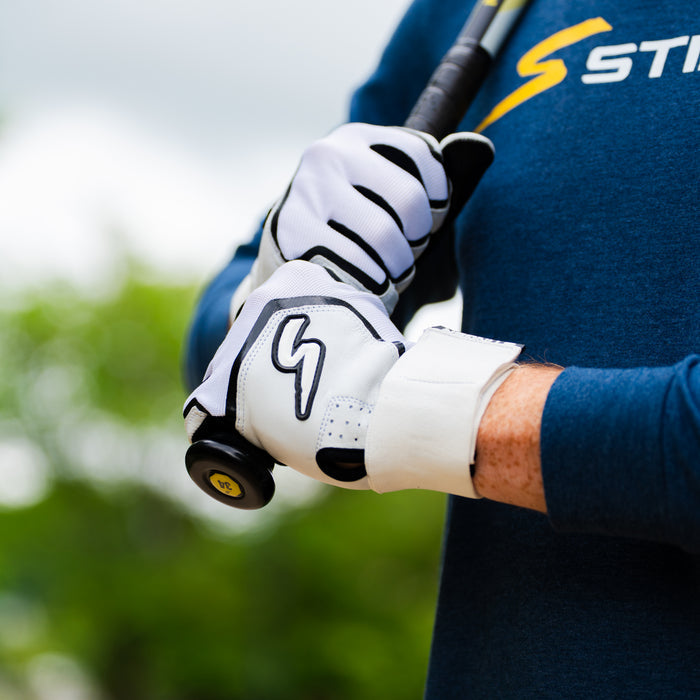 Winder Series Batting Gloves - Black & White