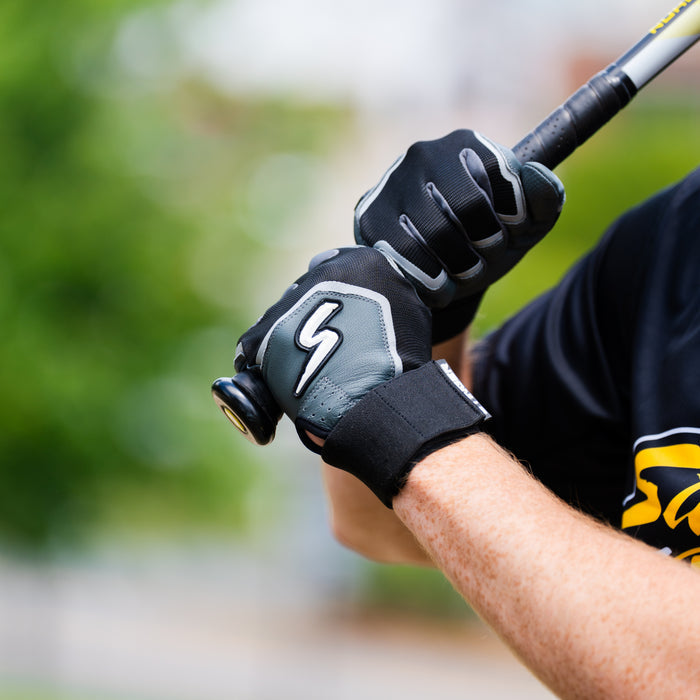 Winder Series Batting Gloves - Graphite & Black