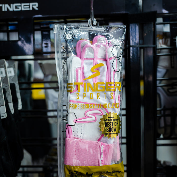 Winder Series Batting Gloves - Pink & White
