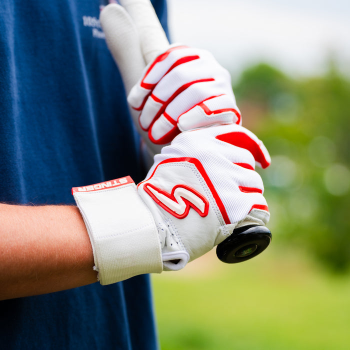 Winder Series Batting Gloves - Red & White