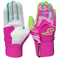 Winder Series Batting Gloves - Splash Series-Stay Smooth - Pink Tsunami