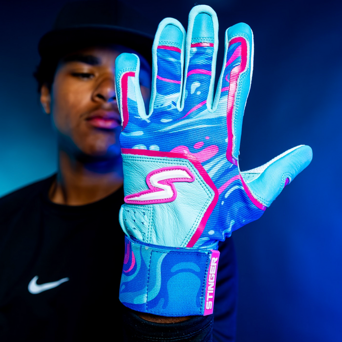 Winder Series Batting Gloves - Splash Series-Stay Smooth-Riptide