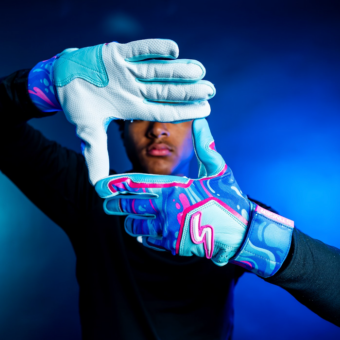 Winder Series Batting Gloves - Splash Series-Stay Smooth-Riptide