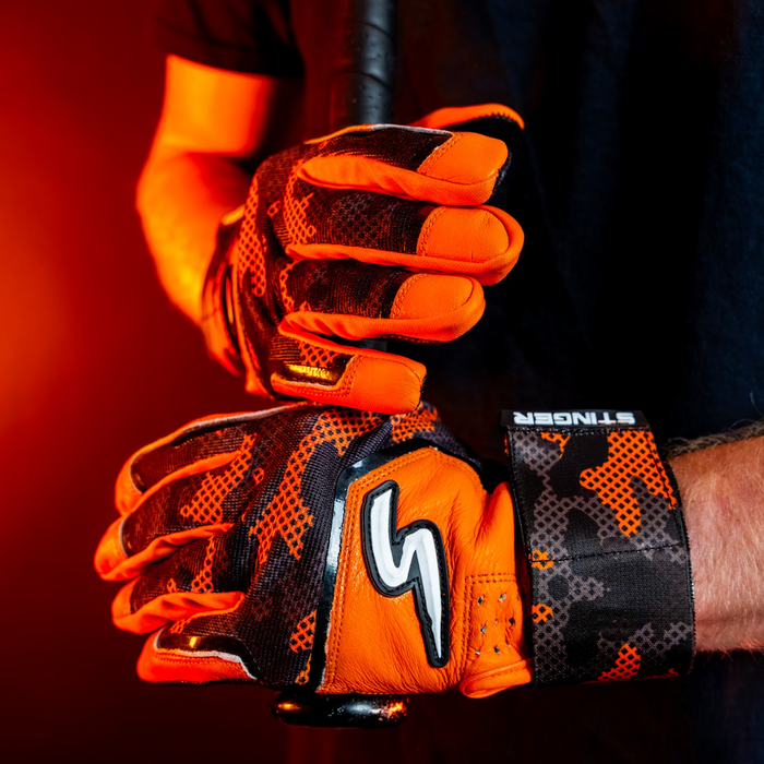 Winder Series Batting Gloves - Stealth Series - Hunt Your Pitch- Firestorm