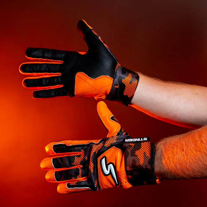 Winder Series Batting Gloves - Stealth Series - Hunt Your Pitch- Firestorm