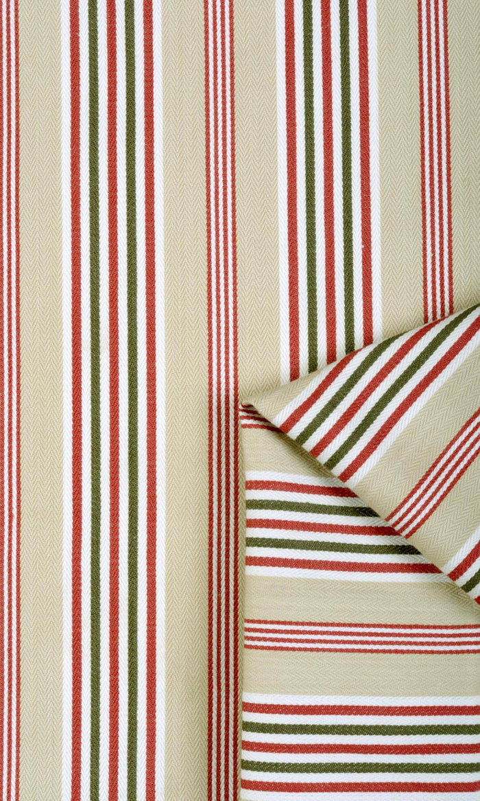 Cotton Made-to-Measure Curtains (Brown/ Beige/ Red)