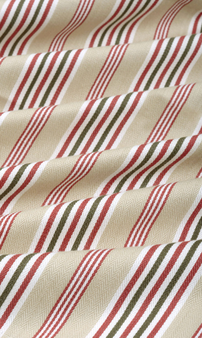 Cotton Any Size Style Curtains (Brown/ Beige/ Red)