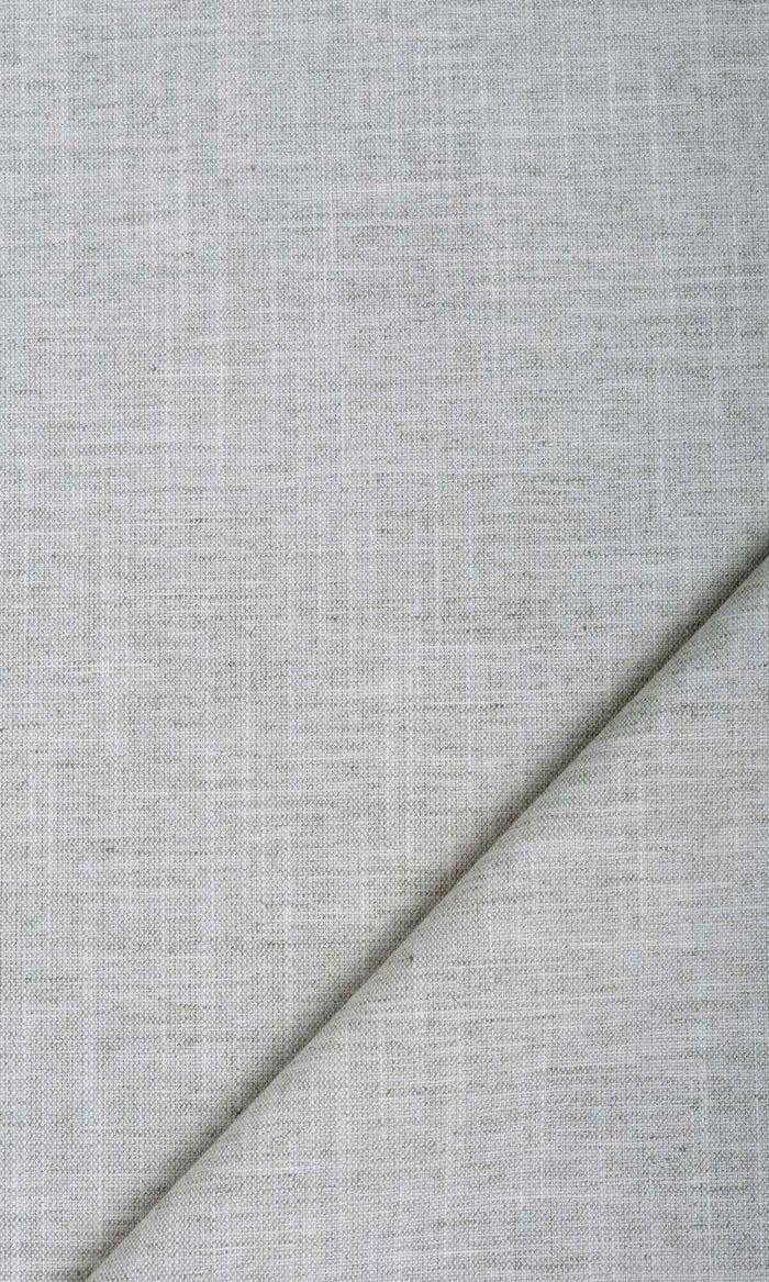Plain Linen Textured Fabric Material By the Metre (Smoke White)