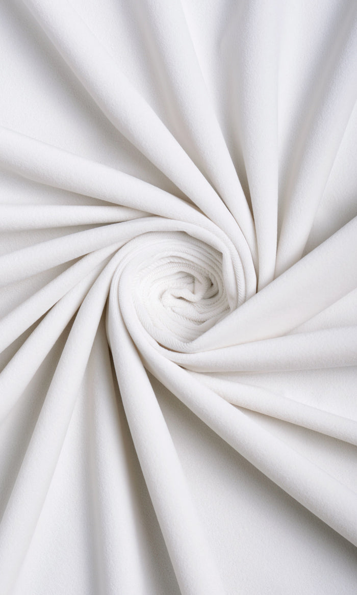 Velvet Curtain Panels (White)