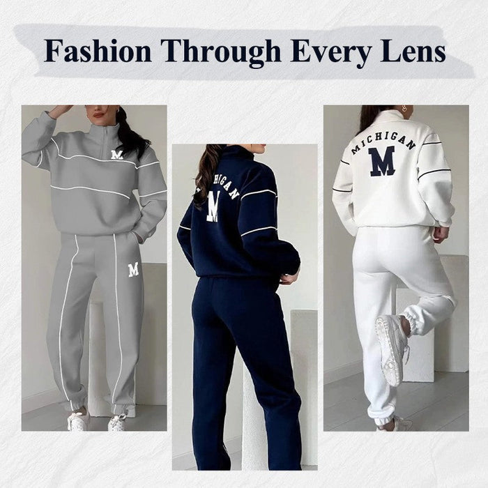 Women's 2-Piece Lounge Sweatshirt and Sweatpants Set