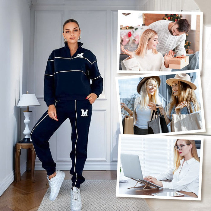 Women's 2-Piece Lounge Sweatshirt and Sweatpants Set