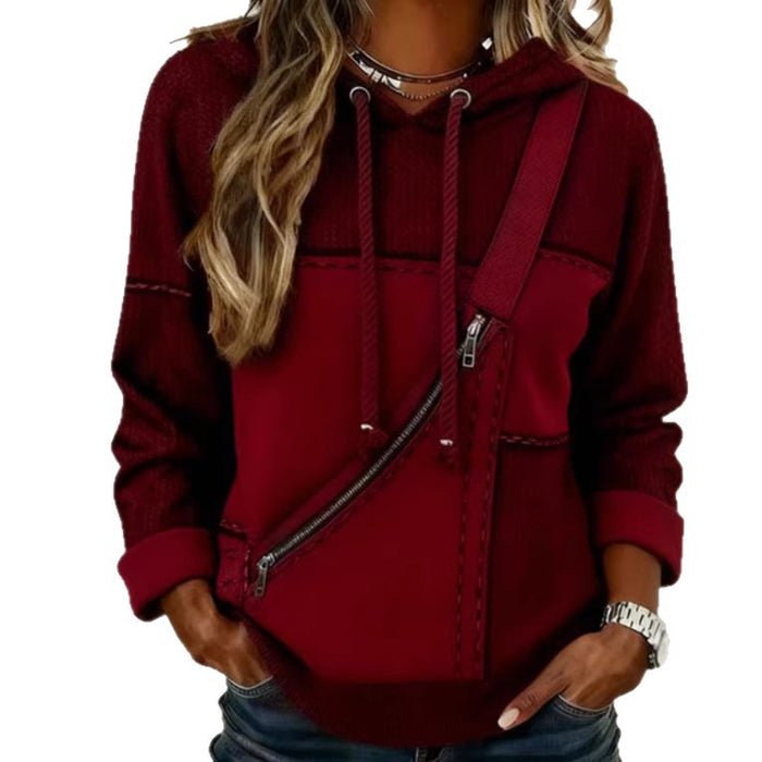 Women's 3D Printed Hooded Long-Sleeve Sweatshirt