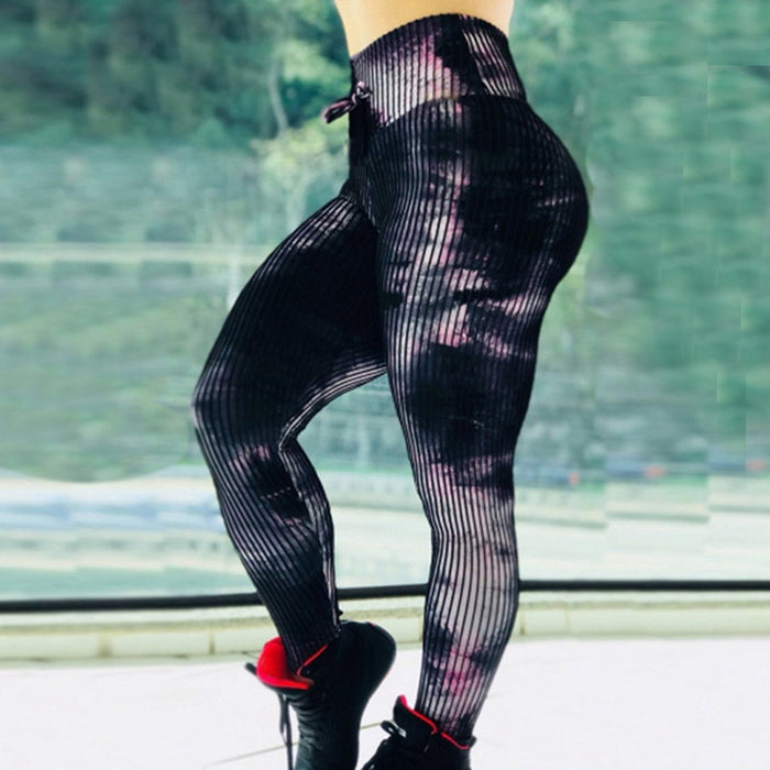 Women's Abstract Print High Waist Butt-Lifting Leggings