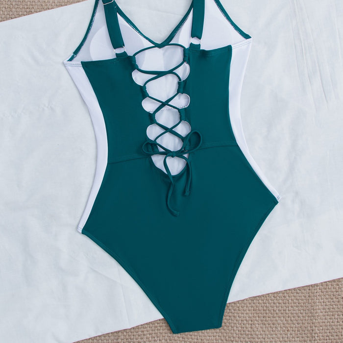 Women's Backless Tummy-Control One-Piece Swimsuit