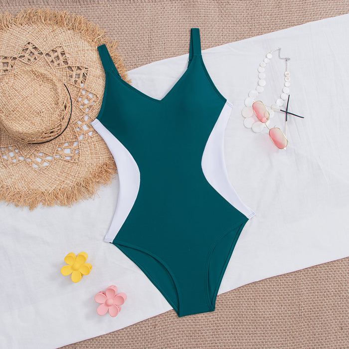 Women's Backless Tummy-Control One-Piece Swimsuit