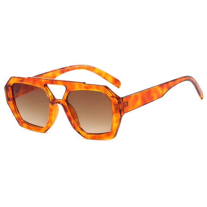 Women's Big Frame Leopard Print Sunglasses