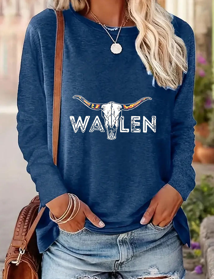 Women's Casual Long-Sleeve Spring & Autumn T-Shirt