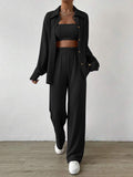 Women's Casual Shirt Two-Piece Set