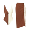 Women's Color-Block Swimsuit Set | Bikini, One-Piece & Split Styles