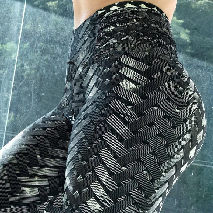 Women's Digital Print Slim High Waist Sports Leggings