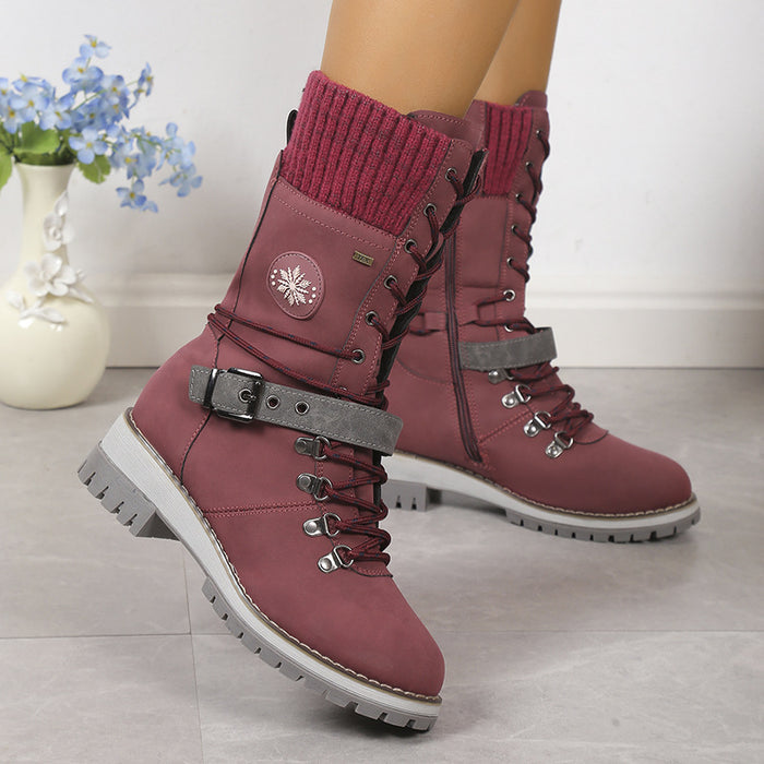 Women's Fur-Lined Knee-High Snow Boots