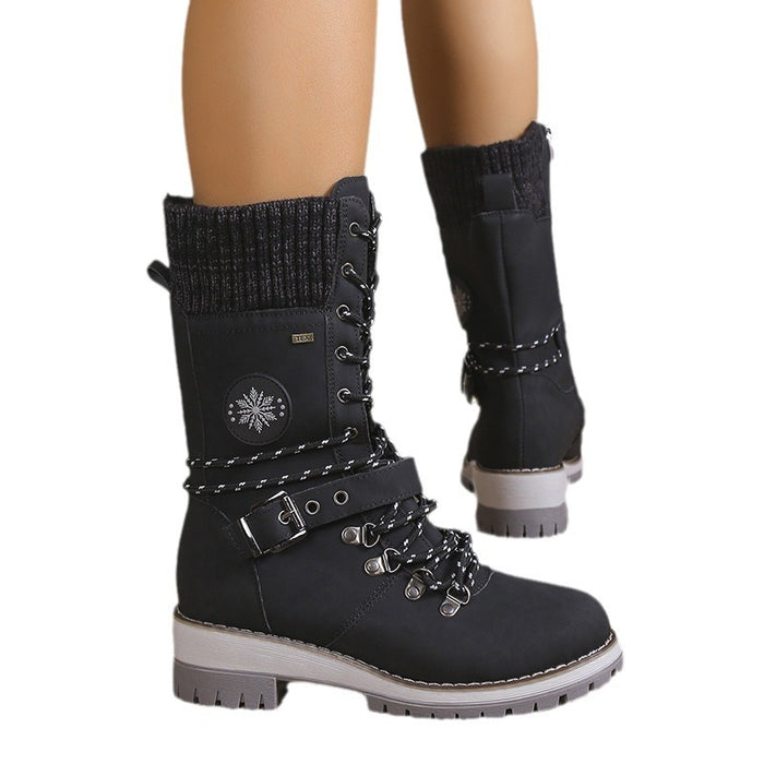 Women's Fur-Lined Knee-High Snow Boots
