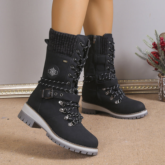 Women's Fur-Lined Knee-High Snow Boots
