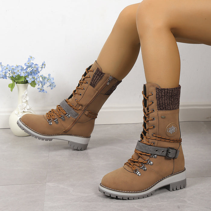 Women's Fur-Lined Knee-High Snow Boots