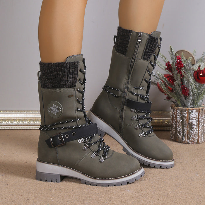 Women's Fur-Lined Knee-High Snow Boots
