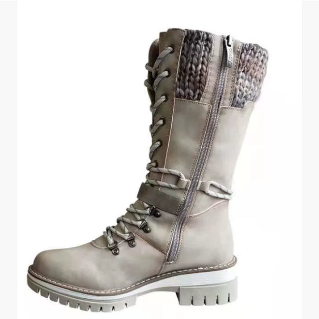 Women's Fur-Lined Knee-High Snow Boots