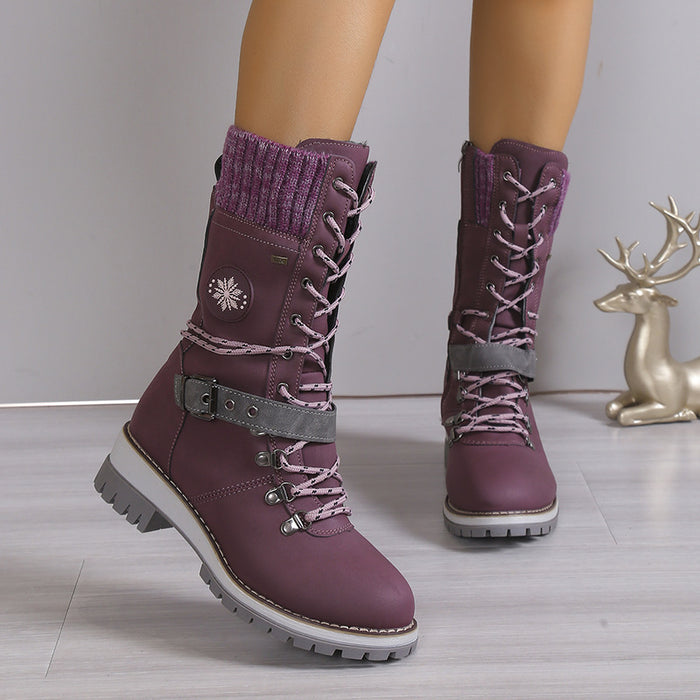 Women's Fur-Lined Knee-High Snow Boots