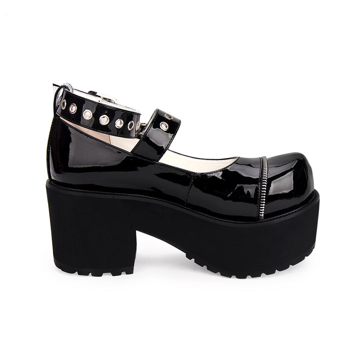 Women's Gothic Lolita Platform Wedge Heels