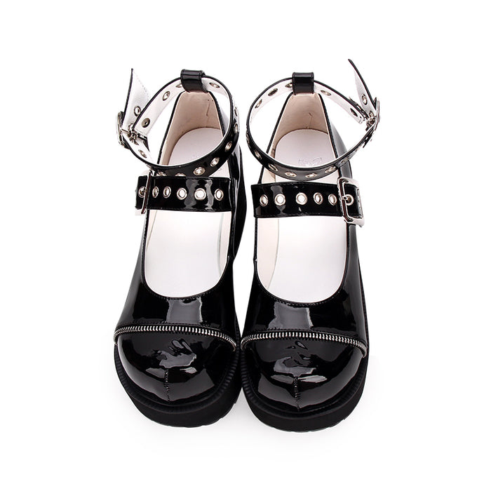 Women's Gothic Lolita Platform Wedge Heels
