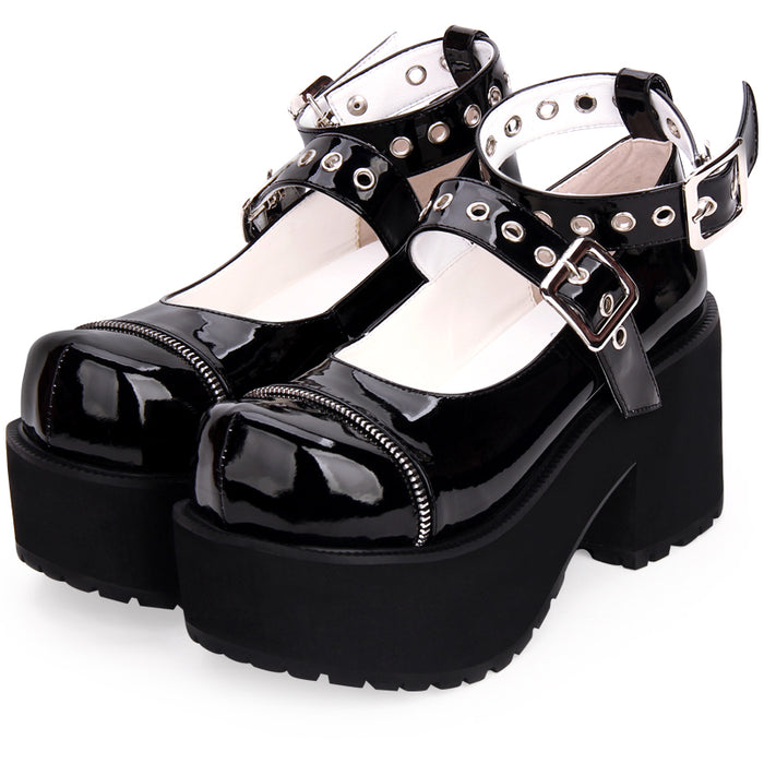 Women's Gothic Lolita Platform Wedge Heels