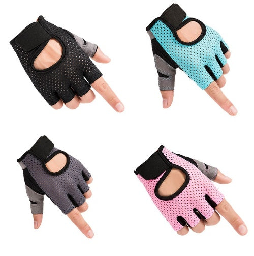 Women's Half Finger Non-Slip Sports Fitness Gloves