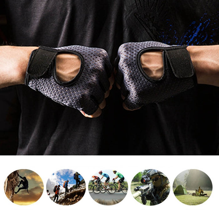 Women's Half Finger Non-Slip Sports Fitness Gloves