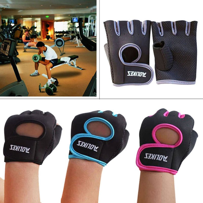 Women's Half Finger Sports Gloves – Breathable Fitness & Cycling Gloves