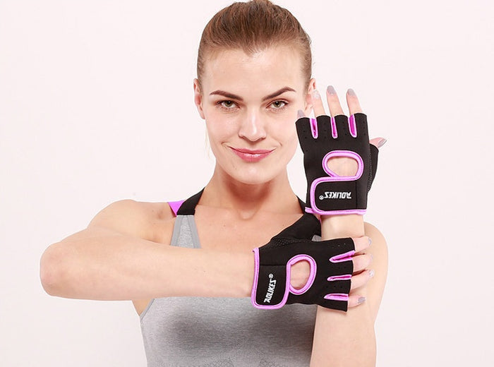 Women's Half Finger Sports Gloves – Breathable Fitness & Cycling Gloves