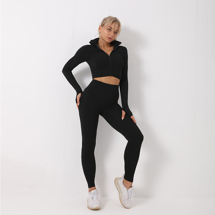 Women's High Elasticity Shockproof Fitness Yoga Bra and Leggings Set