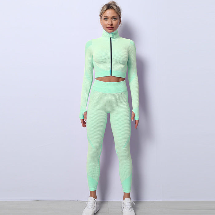 Women's High Elasticity Shockproof Fitness Yoga Bra and Leggings Set