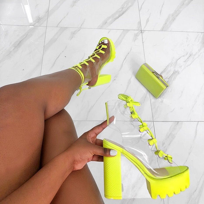 Women's High Heel Wedding Sandals | Ankle Strap