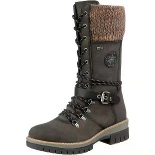 Women's High Square Heel Martin Boots