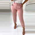 Women's High-Waist Belted Commuter Trousers