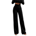 Women's High Waist Straight Pants.
