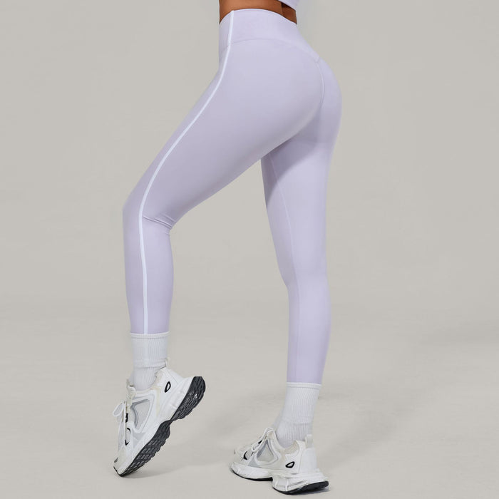 Women's High-Waist Yoga Pants With Invisible Pleats