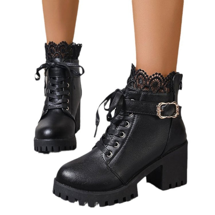 Women's Hollow-Out Short Ankle Boots
